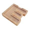 thumbnail image 1 of E Shaped Storage Box, Screw Fixation Wooden Shadow Box Clear Acrylic Panel Multipurpose  for Coins Saving, 1 of 8