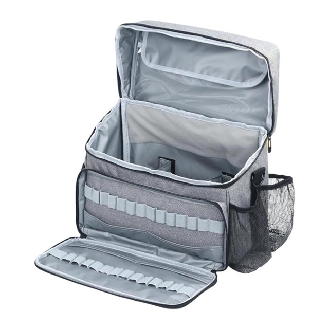 Organizador de Pinturas Acrílicas Funda de Pinceles Estuche de Almacenaje para Suministros Artísticos con Bolsillo Transparente Adecuado para Principi