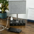thumbnail image 4 of Bedroom Touch Lamp with 2 Phone Stands, Dimmable USB Lamp Table Lamp, 4 of 8