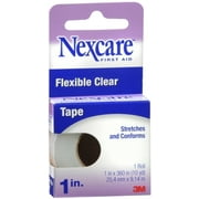 Nexcare Flexible Clear Tape 1 Inch 10 Yards (Pack of 3)