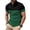 Green, variant on AJZIOJIRO Men's Summer Casual Tees Shirts Lapel Cotton Shirt Tops Short Sleeve Pullover T-Shirts S-3XL
