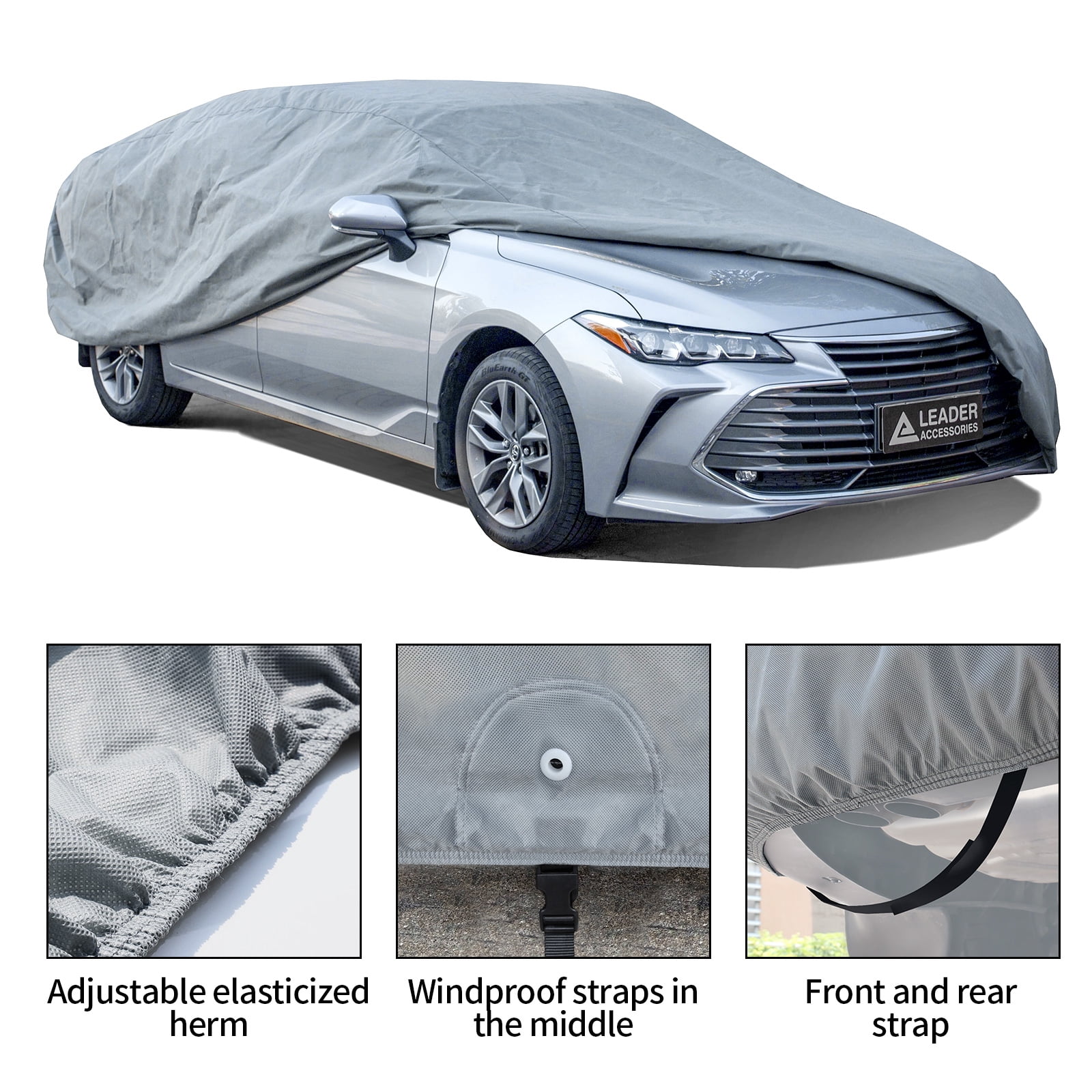 Leader Accessories 5 Layers SUV Cover 100% Waterproof UV Rays Resistant Outdoor Indoor Use SUV up to 187 