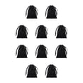 thumbnail image 2 of Toystoory Bolsas de joyería súper suaves, bolsas con cordón reutilizables, fáciles de usar y que ahorran espacio, color negro negro 10Conjunto, 2 of 6