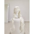 thumbnail image 4 of Peluca Blanco Ondulada Larga Sintetica Fleco Estilizable blanco Unitalla Lymalimoon SW Ondulada Blanco, 4 of 5