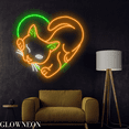 thumbnail image 3 of Glowneon Cat Heart Neon Sign, Cat Led Sign, Cat Lover Gift, Kid Gifts, 3 of 5