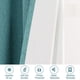 thumbnail image 4 of Cortinas opacas de lino de 84 pulgadas de largo, 100 % absolutamente opacas, con aislamiento térmico, con textura de lino, cortinas con ojales antioxidantes, ahorro de energía con forro blanco, 2 paneles, verde azulado natural, 52 pulgadas de ancho x 45 pulgadas de largo, 4 of 5