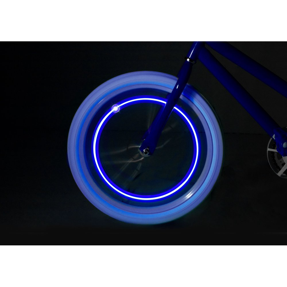 Brightz Orbit Blue LED Bicycle Spoke Clip Lights, 2 Pack