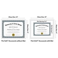thumbnail image 5 of Americanflat Diploma Frame - 11x14 with 8.5x11 Mat for Diploma - Wood + Glass - White, 5 of 6