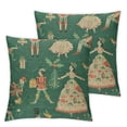 thumbnail image 2 of COMIO Nutcracker Watercolor Ballet Pillow Covers  Cartoon Winter Soldier Pillowcase Set of 2  Throw Pillow Covers Decorative Square Pillow Cases for Home Couch Sofa Bed Pillow Protect White, 2 of 6