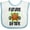 White and Blue, variant on Inktastic Weightlifting Funny Future Lifter Boys or Girls Baby Bib