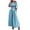 Light Blue, variant on ZZwxWA Summer Women 2 Piece Outfits Off Shoulder Ruffle Crop Top and Wide Leg Pants Lounge Sets Sexy Denim Tracksuits