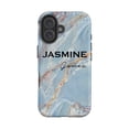 thumbnail image 1 of Personalised Ocean Marble Name iPhone 16 Plus Case,iPhone 14 Pro Max, 1 of 4