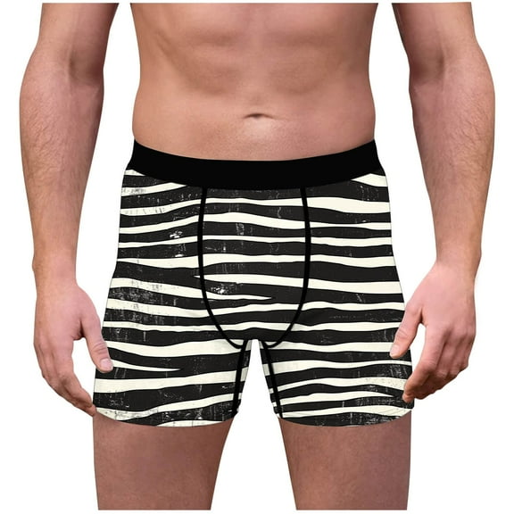 GERsome Mens Underwear Boxer Briefs, Elastic Waistband Boxer Briefs Underwear for Men, Everyday Graphic Moisture-Wicking Breathable Boxer Briefs, Size S-XXL