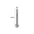 thumbnail image 2 of Unique Bargains M4x40mm Stainless Steel Phillips Pan Head Machine Screw Spring Plain Washer 5pcs, 2 of 2