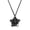 Black, variant on Star Necklace Adjustable Closure Sturdy Alloy Jewelry Pieces