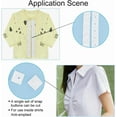 thumbnail image 2 of 5 Yards Snap Button Tape 18mm Wide White Sewing Snap Fastener Tape Trim Press Button Tape with Plastic Buttons for Sewing DIY Accessories Clothes Fastener, 2 of 6