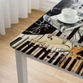 thumbnail image 5 of WYYP Music Quote Square Tablecloth for Picnic Dining Kitchen Farmhouse 100% Polyester Fiber 46*46, 5 of 8