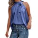 thumbnail image 1 of Playeras,Blusas y Tops,Ropa para Mujer Workout Tank Tops Mujer Chaleco sin mangas con estampado de leopardo y de cuello nuevo de verano para mujeres europeas y (Navy, XXL), 1 of 7