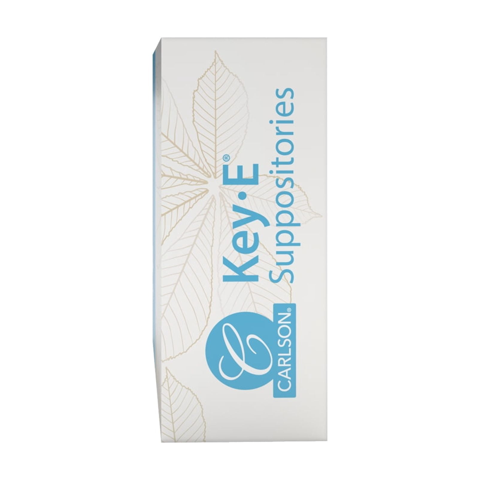 Carlson - Key-E Suppositories, 30 IU (20 mg) Vitamin E Suppository, Moisturizes and Nourishes, 48 Count