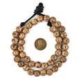 thumbnail image 2 of The Bead Chest Round Natural Palm Wood Beads 10mm Brown Large Hole 16 Inch Strand, 2 of 4