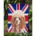thumbnail image 3 of Red Miniature Poodle with English Union Jack British Flag Garden Flag, 3 of 5