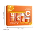 thumbnail image 3 of Cuidado personal, Leche limpiadora, Limpiador facial, Set hidratante blanqueador 5 en 1 con vitamina C (4 piezas, limpiador 30 g, tónico 30 ml, crema 10 ml, 15 g, iluminador, hidratante, apto para tod, 3 of 9