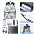 thumbnail image 6 of Vsdgher Daisies Flowers Print Unisex Large Capacity Bookbag Schoolbag Casual Daypack for High School/College/Teens/Travel/Work, 6 of 8