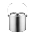 thumbnail image 2 of weibbin Stainless Steel Ice Bucket Medium Size Gold Champagne Wine Bucket with Handle Rustproof Insulated Ice Container for Home Bar Party Wedding, 2 of 7