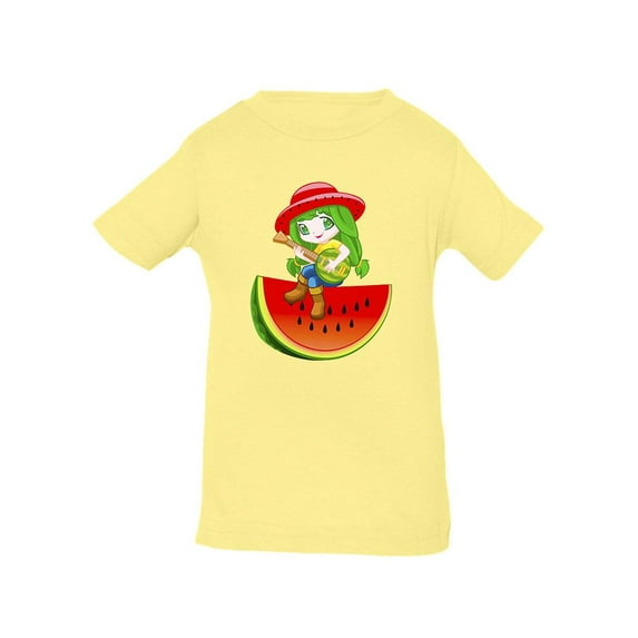 Musical Kid On Watermelon T-Shirt Infant -Image by Shutterstock, 6 Months