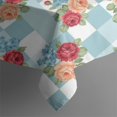 thumbnail image 5 of Pioneer Flower Floral Print Pattern Square Tablecloth, Waterproof Wipeable Spillproof Washable Table Cover for Home Kitchen Party Decor, 60"x60", 5 of 6