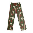 thumbnail image 5 of Adult Fashion Christmas Print Casual Pants with Drawstring Elastic Waist, Comfortable Sleepwear and Loungewear Trousers for Home Use,Army Green,M, 5 of 7