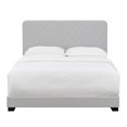 thumbnail image 1 of Couette en Diamant Rembourrée Lit Grand en Gris Naturel, 1 of 2
