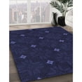 thumbnail image 3 of Ahgly Company Machine Washable Indoor Square Transitional Night Blue Area Rugs, 6' Square, 3 of 7