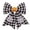 C002- Style B, variant on Holiday Decor, Bow Decor, Halloween Plush, Halloween Decorations, 14X12 Inch Fluffy Plush Fabric Halloween Bow, Suitable for Haunted House Themed Layout, Accessory Pairing, Front