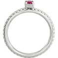 thumbnail image 3 of Created Ruby Sterling Silver Single-Stone Ring, 3 of 7