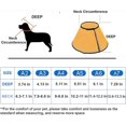 thumbnail image 3 of Collar de recuperación ajustable y cómodo para perros, collar protector postoperatorio, collares de plástico con borde seguro para perros y gatos (A5-O), 3 of 5
