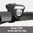 thumbnail image 2 of Cygolite Dash Pro- Luz para bicicleta de 600 lúmenes- 5 modos nocturnos y 3 diurnos- Compacto y duradero- Resistente al agua IP64- Soporte flexible y resistente- Faro recargable por USB Negro DSH-600-, 2 of 5