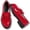 Red, variant on Knivor Chunky Low Heel Slip On Loafers for Women Patent Leather Bow Vintage Loafers Round Toe Platform Shoes for Office Casual Walking Occasions