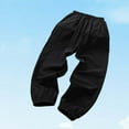 thumbnail image 3 of Eltusu Boys Sports Sweatpants, Comfy Elastic Waist Relaxed Fit Casual Jogger Pants Black Size 8 T, 3 of 4