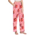 thumbnail image 2 of Dailycode Women's Pajama Pants Wide Leg Lounge Pj Bottoms With Pockets Cherries with Shadows, 2 of 7