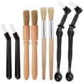 thumbnail image 1 of Coffee Brush Set Professional Espresso Brush Kit Include Wooden Coffee Grinder Machine Cleaning Brush and Nylon Espresso Brush for Coffee Machine Group, 1 of 5