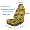 thumbnail image 3 of Balery Sunflowers Funda de Asiento para Auto con Diseño - Cubierta Frontal Suave y Transpirable con Protector Antideslizante- 1 Unidad, 3 of 5