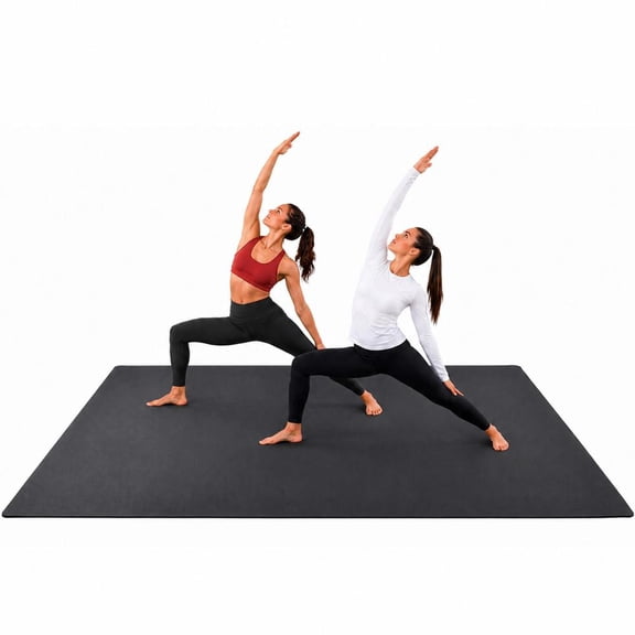 Extra Large Exercise Mat, 8'x6' (7mm) Thick Workout Mat for Home Gym & Garage Flooring, Shoe-Friendly, Non-Slip, Ultra Durable, Thick Large Workout Mats for Home Workouts