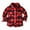 Red, variant on YYDGH Kids Toddler Flannel Shirt Jacket Plaid Long Sleeve Button Down Shirt Lapel Shacket Baby Boys Girls Fall Coat Outwear