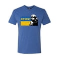 thumbnail image 2 of Support Ukrainian Flag Zelensky RESIST Mens Premium Tri Blend T-Shirt, Vintage Royal, Medium, 2 of 4