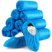 Yirtree Disposable Shoe Covers Waterproof Durable Non Slip, 50 Pairs Blue, One Size (100 Count)