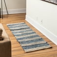 thumbnail image 5 of Fabstyles Handmade Recycled Denim Indigo Area Rug, 5 of 5