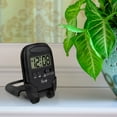 thumbnail image 2 of Equity LCD Fold-Up Travel Alarm Clock with Blue Backlight, 3.85"L x 2.50"W x 4.00"H, Black, 2 of 2
