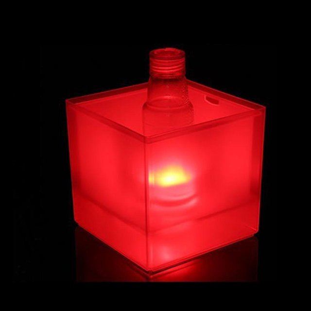 Recipiente Pa Cubos Champagne Macarena Enfriador De Vino 3.5L 6 Colores Rojo Refrigerador del hielo