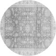 thumbnail image 1 of Ahgly Company Indoor Round Oriental Gray Modern Area Rugs, 4' Round, 1 of 4